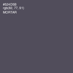 #524D5B - Mortar Color Image