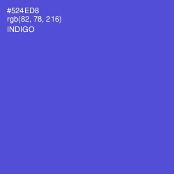 #524ED8 - Indigo Color Image