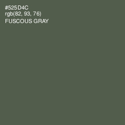 #525D4C - Fuscous Gray Color Image