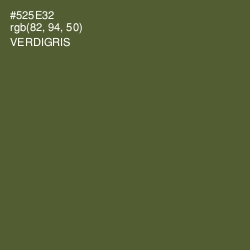 #525E32 - Verdigris Color Image