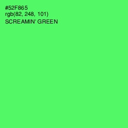 #52F865 - Screamin' Green Color Image
