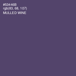 #53446B - Mulled Wine Color Image