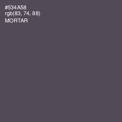 #534A58 - Mortar Color Image