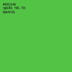 #53C346 - Mantis Color Image