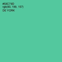 #53C79D - De York Color Image