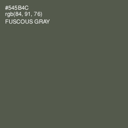 #545B4C - Fuscous Gray Color Image