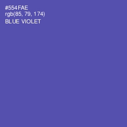 #554FAE - Blue Violet Color Image