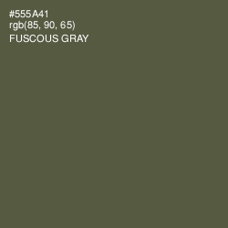 #555A41 - Fuscous Gray Color Image