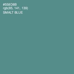 #558D8B - Smalt Blue Color Image
