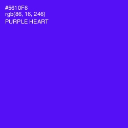 #5610F6 - Purple Heart Color Image