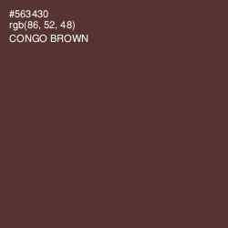 #563430 - Congo Brown Color Image