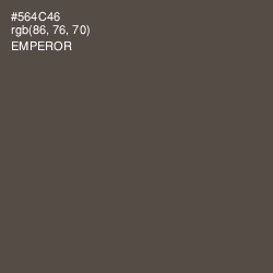 #564C46 - Emperor Color Image