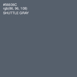 #56606C - Shuttle Gray Color Image