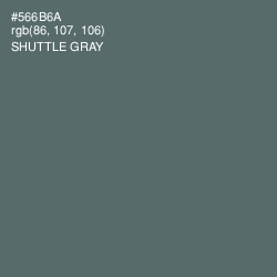 #566B6A - Shuttle Gray Color Image