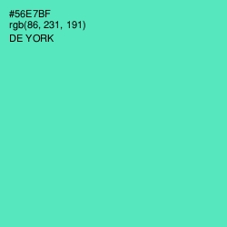 #56E7BF - De York Color Image