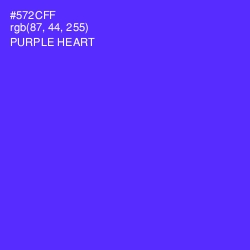 #572CFF - Purple Heart Color Image