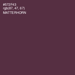 #572F43 - Matterhorn Color Image