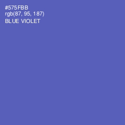 #575FBB - Blue Violet Color Image