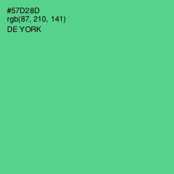 #57D28D - De York Color Image