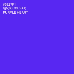 #5827F1 - Purple Heart Color Image