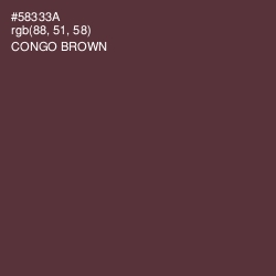 #58333A - Congo Brown Color Image