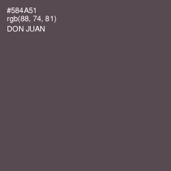 #584A51 - Don Juan Color Image