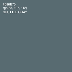 #586B70 - Shuttle Gray Color Image