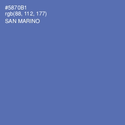 #5870B1 - San Marino Color Image
