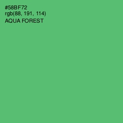 #58BF72 - Aqua Forest Color Image