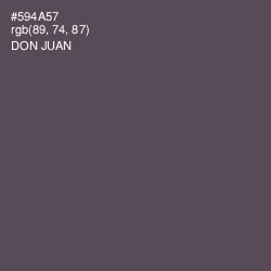 #594A57 - Don Juan Color Image