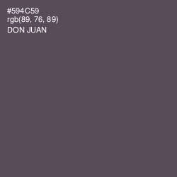 #594C59 - Don Juan Color Image
