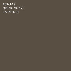 #594F43 - Emperor Color Image