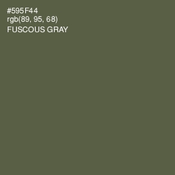 #595F44 - Fuscous Gray Color Image