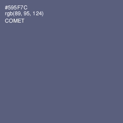 #595F7C - Comet Color Image