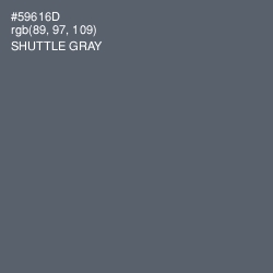 #59616D - Shuttle Gray Color Image