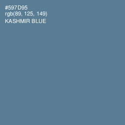 #597D95 - Kashmir Blue Color Image