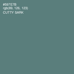 #597E7B - Cutty Sark Color Image