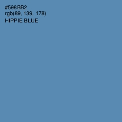 #598BB2 - Hippie Blue Color Image