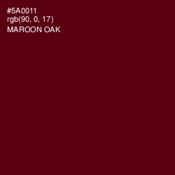 #5A0011 - Maroon Oak Color Image