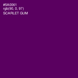#5A0061 - Scarlet Gum Color Image