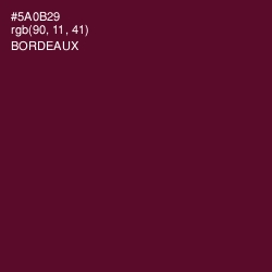#5A0B29 - Bordeaux Color Image