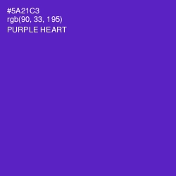 #5A21C3 - Purple Heart Color Image
