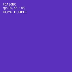 #5A30BC - Royal Purple Color Image