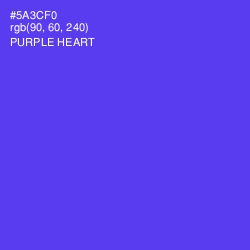 #5A3CF0 - Purple Heart Color Image