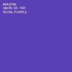 #5A3FB6 - Royal Purple Color Image