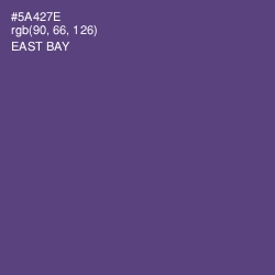 #5A427E - East Bay Color Image