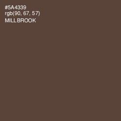 #5A4339 - Millbrook Color Image