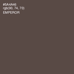 #5A4A46 - Emperor Color Image
