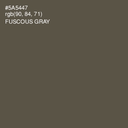 #5A5447 - Fuscous Gray Color Image