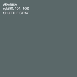 #5A686A - Shuttle Gray Color Image